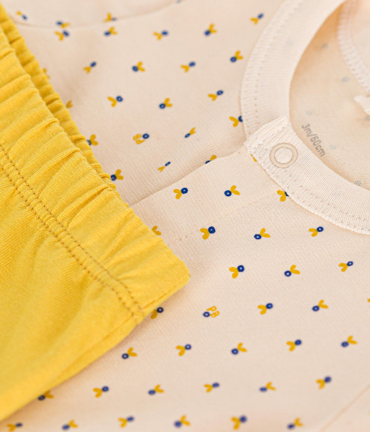 COMPLETO 2 PEZZI IN JERSEY LEGGERO BEBÈ A09JB 03 PETIT BATEAU 