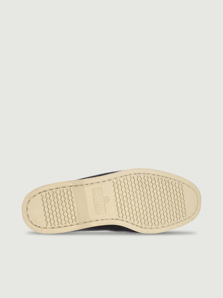 Mocassino Docksides Portland in pelle martellata marrone scuro 73118WW 901 SEBAGO 