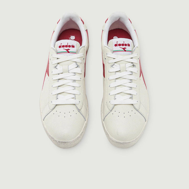 SNEAKERS GAME L LOW WAXED BIANCO ROSSO 501 178301C5147 DIADORA 