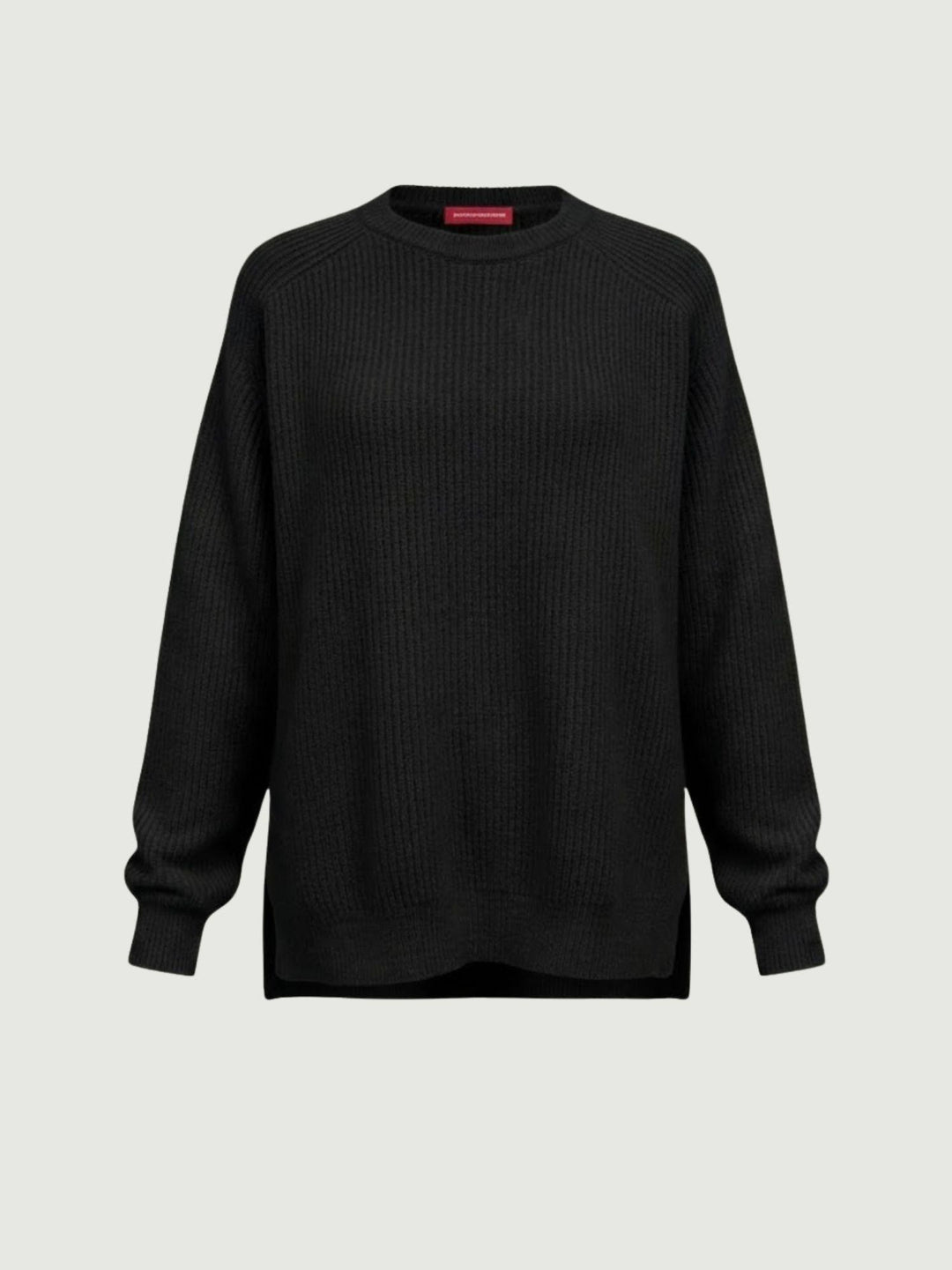Maglia girocollo in lana e cashmere nera 14264M NERO ANDREA MORANDO 