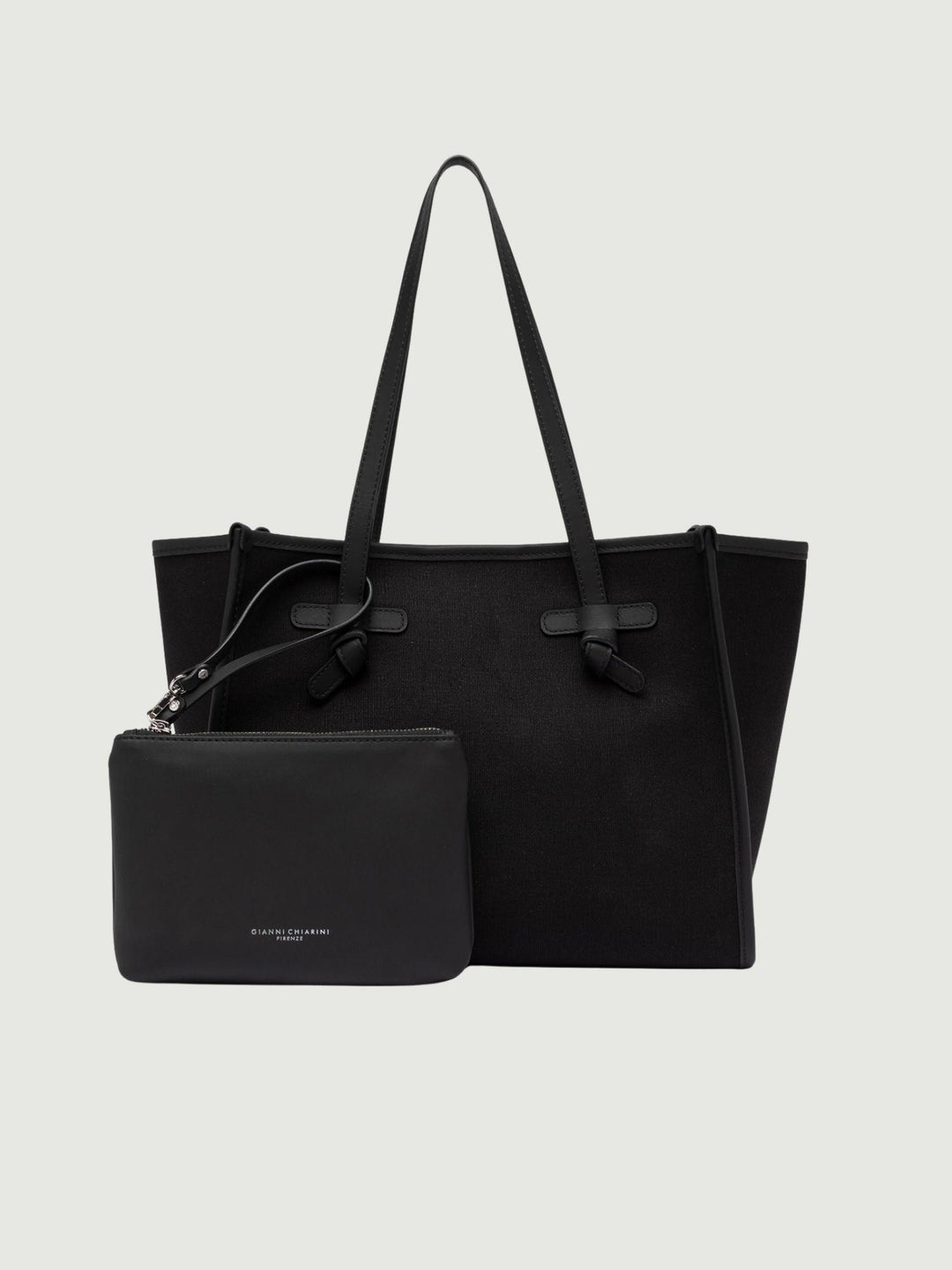 Shopping Marcella in canvas nera BS 6849/COMM CNV-SE 4250 GIANNI CHIARINI 