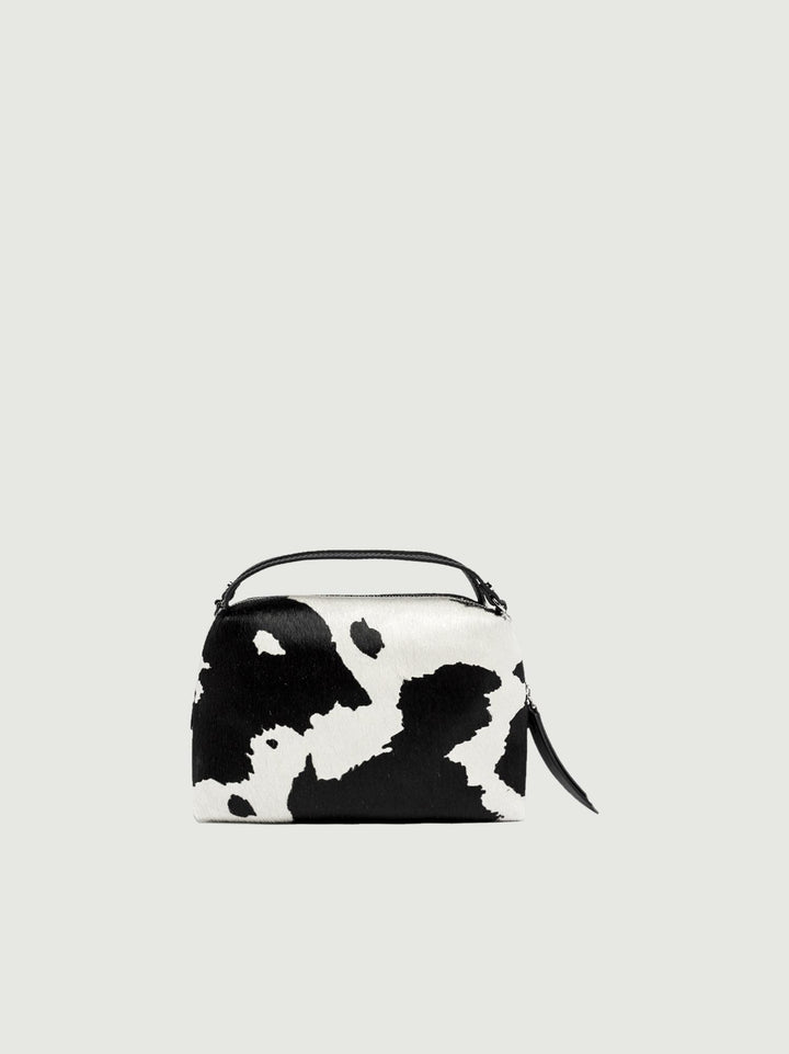 Borsa a mano Alifa in tessuto cavallino bianco e nero 8148 HORSY 11615 GIANNI CHIARINI 