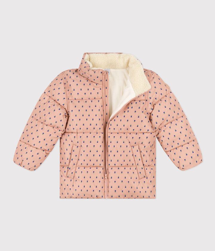 PIUMINO CON CAPPUCCIO ESTRAIBILE BAMBINA A08A9 01 PETIT BATEAU 