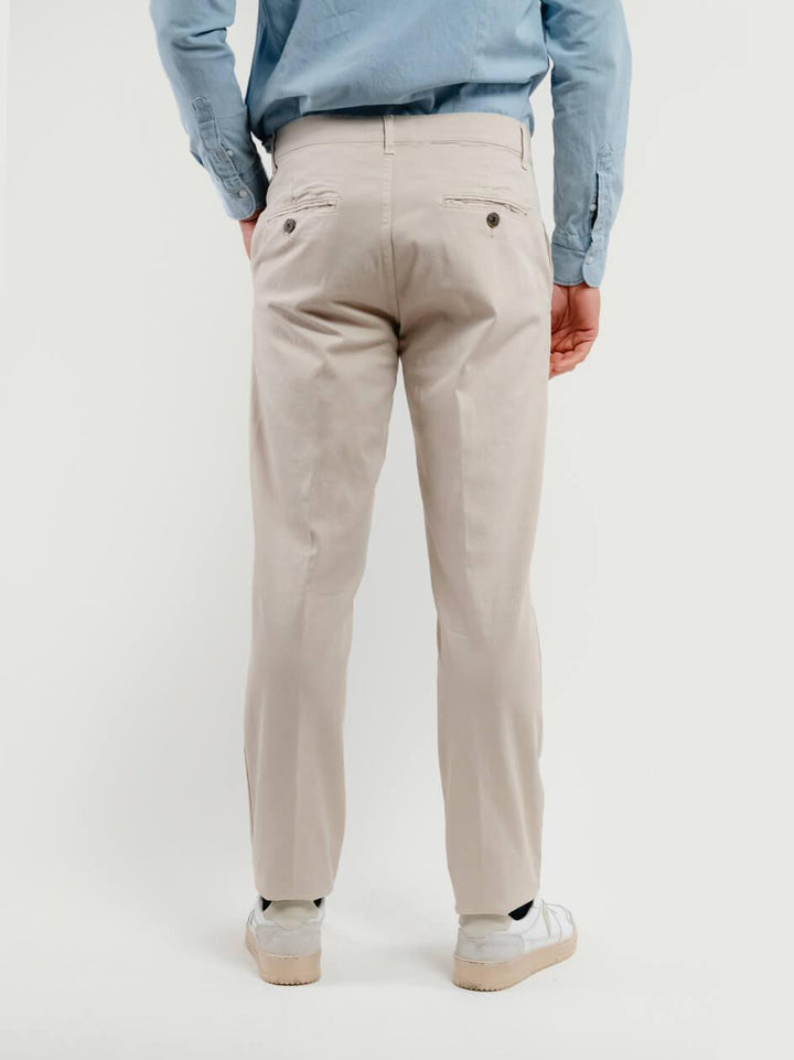 PANTALONE IN COTONE BEIGE 7657TO BEIGE ANDREA MORANDO 