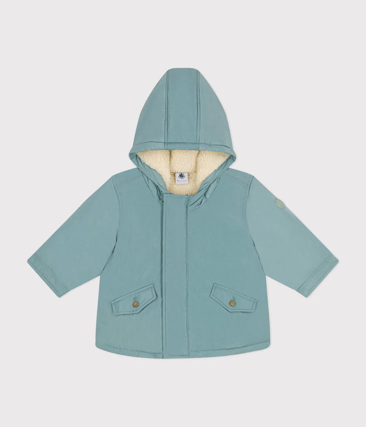 Parka verde in poliestere A0B4O 05 PETIT BATEAU 