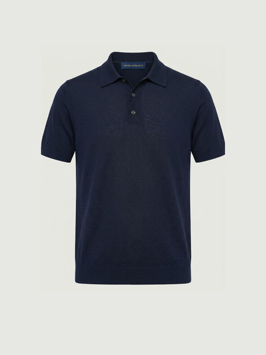 Polo in maglina navy DAYAN BLU ANDREA MORANDO 
