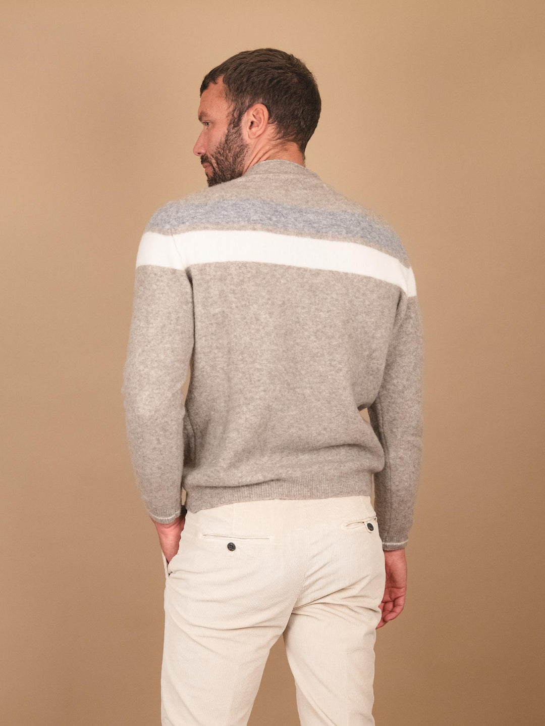 GIROCOLLO beige IN MISTO LANA MERINO 0094 0039 FIESOLI DANIELE 