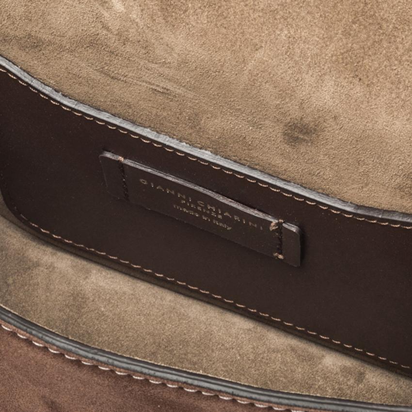 BORSA tracolla Meg In suede testa moro BS 9015 CM-PLMCP 166 GIANNI CHIARINI 