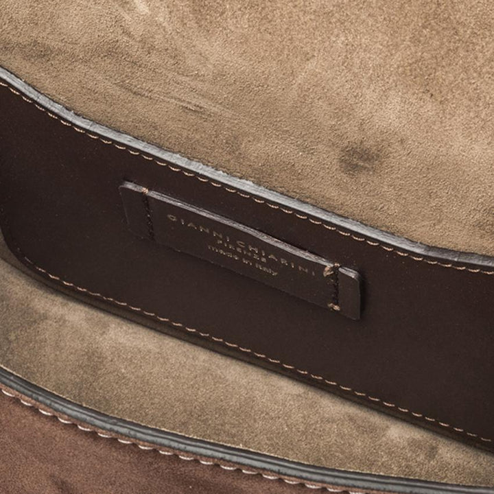 BORSA tracolla Meg In suede testa moro BS 9015 CM-PLMCP 166 GIANNI CHIARINI 