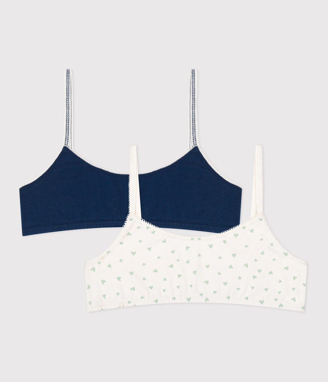 2 BRASSIERES A0CM7 00 PETIT BATEAU 