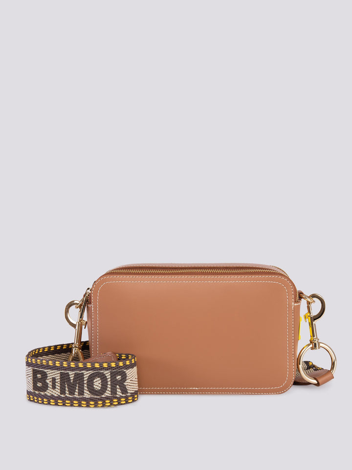 BORSA A TRACOLLA   MAXI YOURS IN PELLE CUOIO MAXI YOURS CUOIO BIMOR 