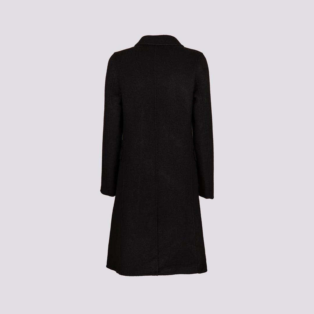 CAPPOTTO DOPPIOPETTO SFODERATO IN MISTO LANA BLU ANNARITA DB 205 PALTÒ 