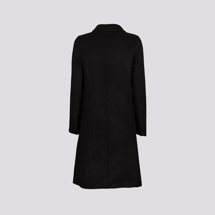 CAPPOTTO DOPPIOPETTO SFODERATO IN MISTO LANA BLU ANNARITA DB 205 PALTÒ 
