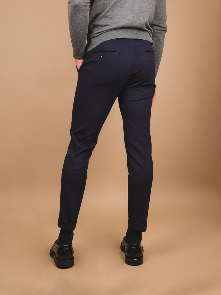 PANTALONE CHINOS ELASTICIZZATO BLU OF1CT00P002 174 ANDREA MORANDO 