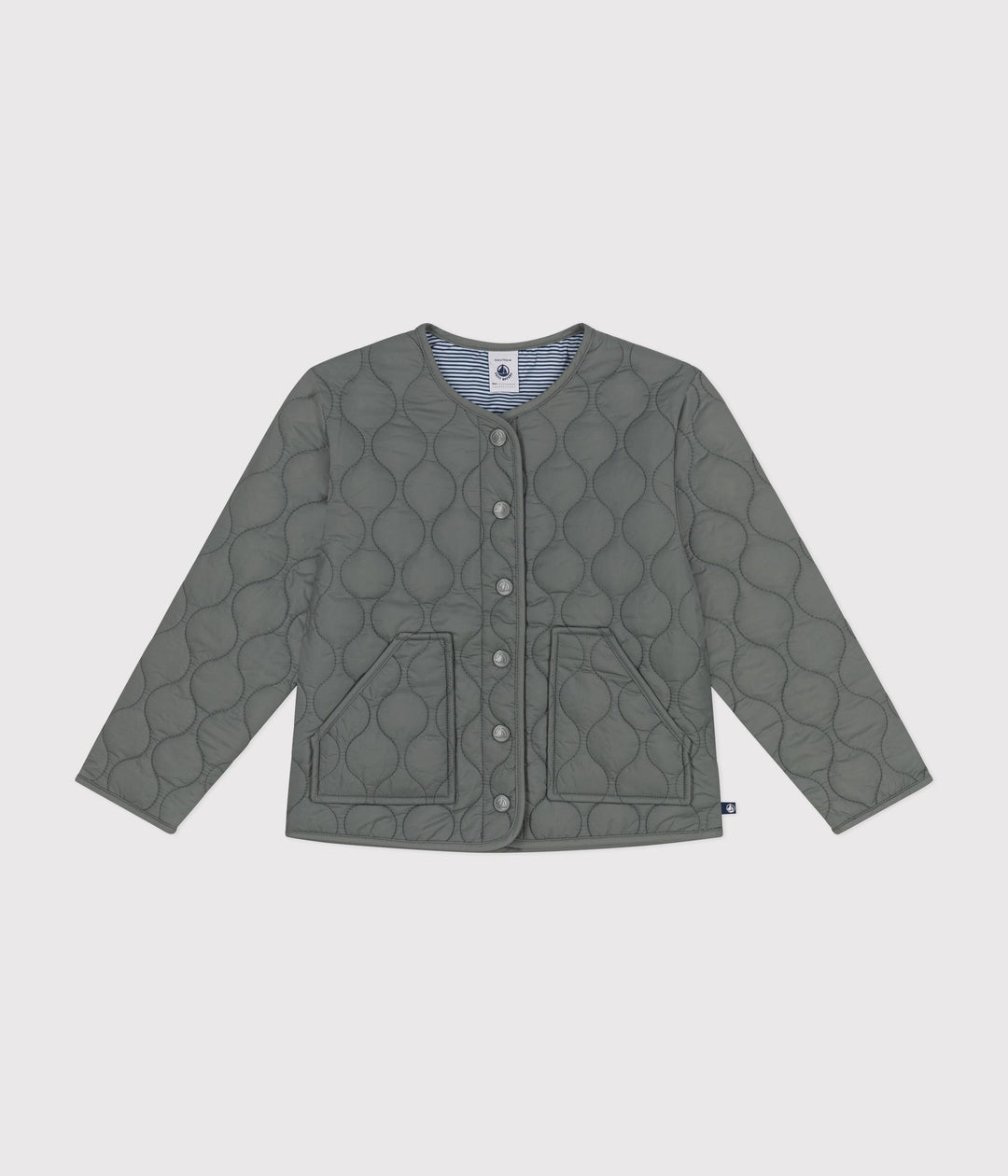 Piumino leggero trapuntato grigio A0B0I 01 PETIT BATEAU 