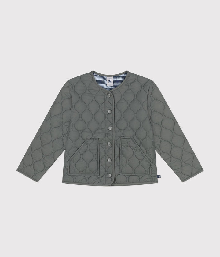 Piumino leggero trapuntato grigio A0B0I 01 PETIT BATEAU 