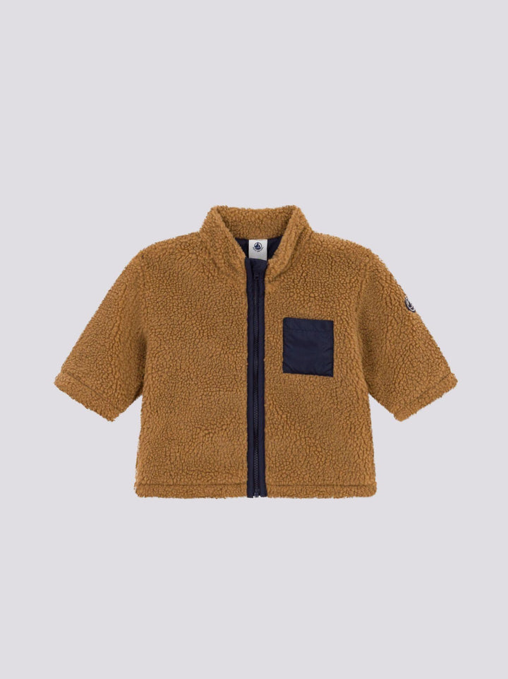 GIACCA IN SHERPA MARRONE A08Q2 02 PETIT BATEAU 
