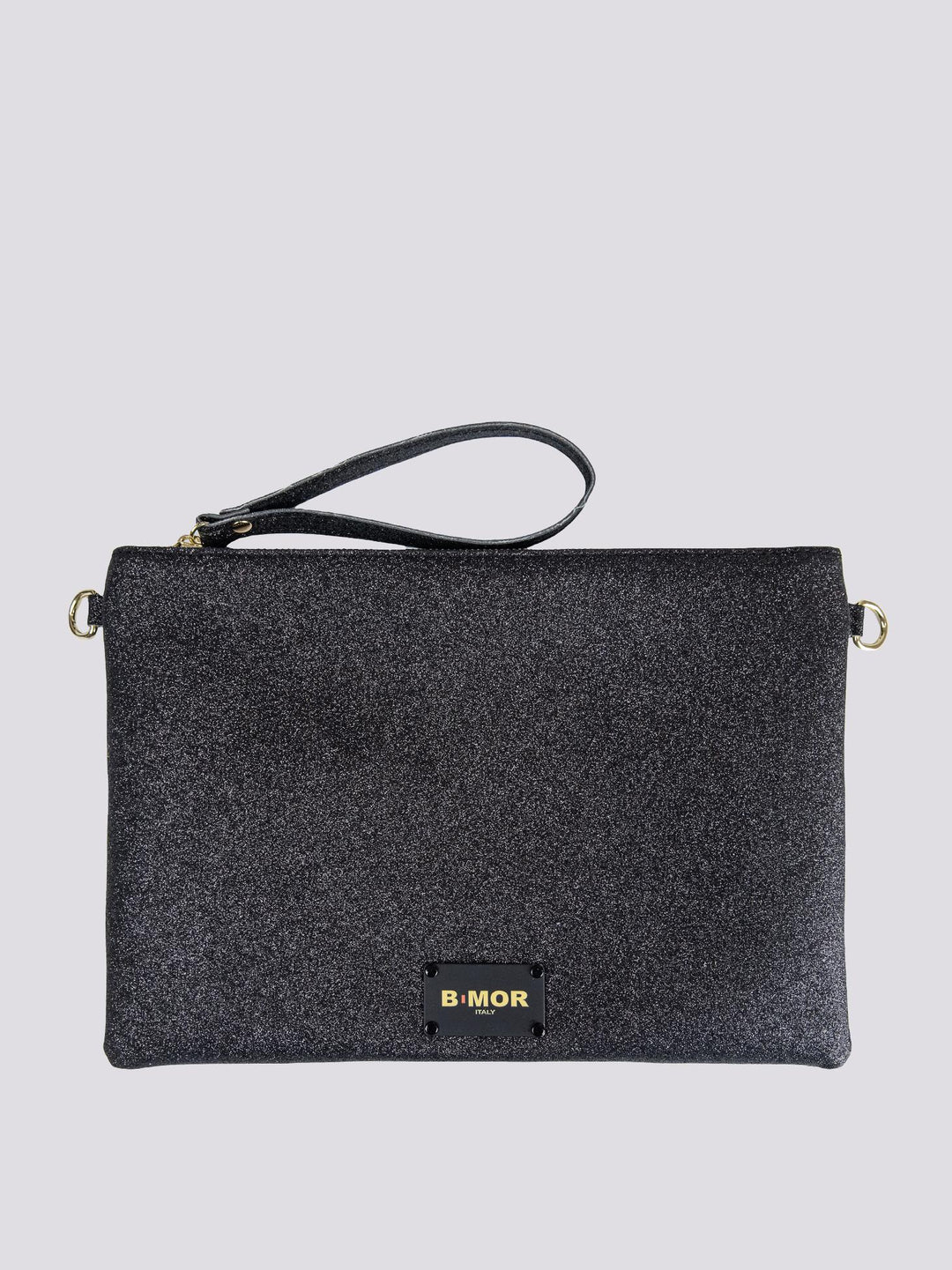POCHETTE EASY GLITTER nero EASY - GLITTER NERO BIMOR 