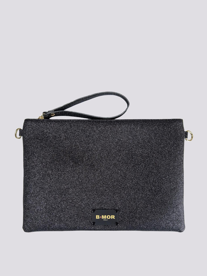 POCHETTE EASY GLITTER nero EASY - GLITTER NERO BIMOR 
