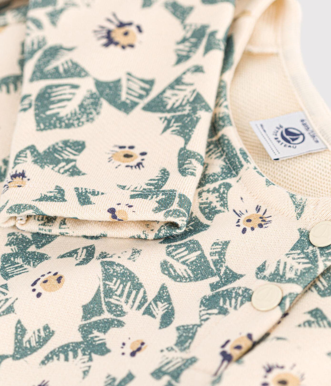 ABITO A MANICHE LUNGHE IN MOLLETON BAMBINA A08PA 02 PETIT BATEAU 