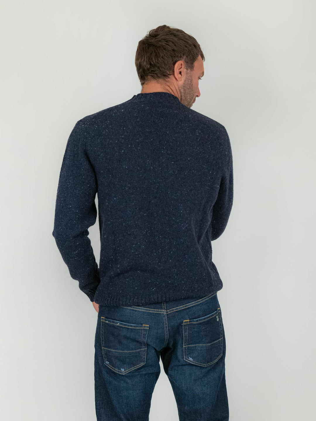 MAGLIONE GIROCOLLO in LANA BLU 9131 23 FIESOLI DANIELE 