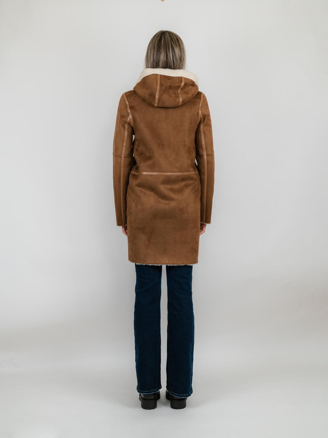 ECOMONTONE CON ZIP REVERSIBILE CARAMELLO E PANNA B365MONT 06 ANDREA MORANDO 