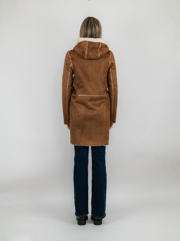 ECOMONTONE CON ZIP REVERSIBILE CARAMELLO E PANNA B365MONT 06 ANDREA MORANDO 