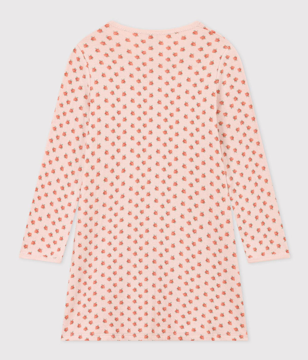 CAMICIA DA NOTTE FIORE BAMBINA IN TUBIQUE A080H 02 PETIT BATEAU 