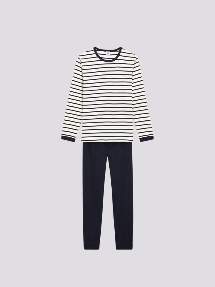 PIGIAMA A RIGHE MARINIÈRE UNISEX A COSTINE A01FF 01 PETIT BATEAU 