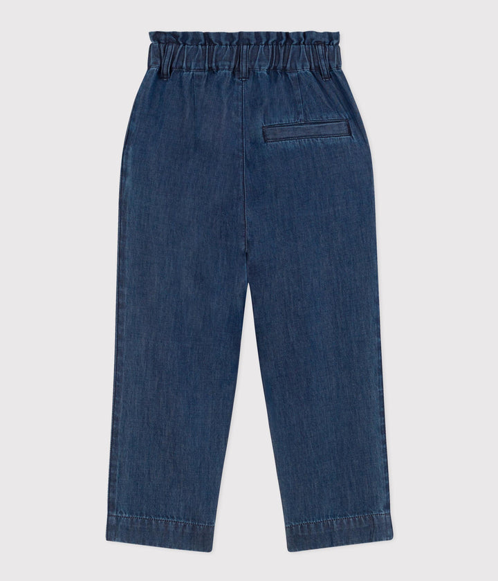 PANTALONI DRITTI IN DENIM LEGGERO BAMBINA A09ND 01 PETIT BATEAU 