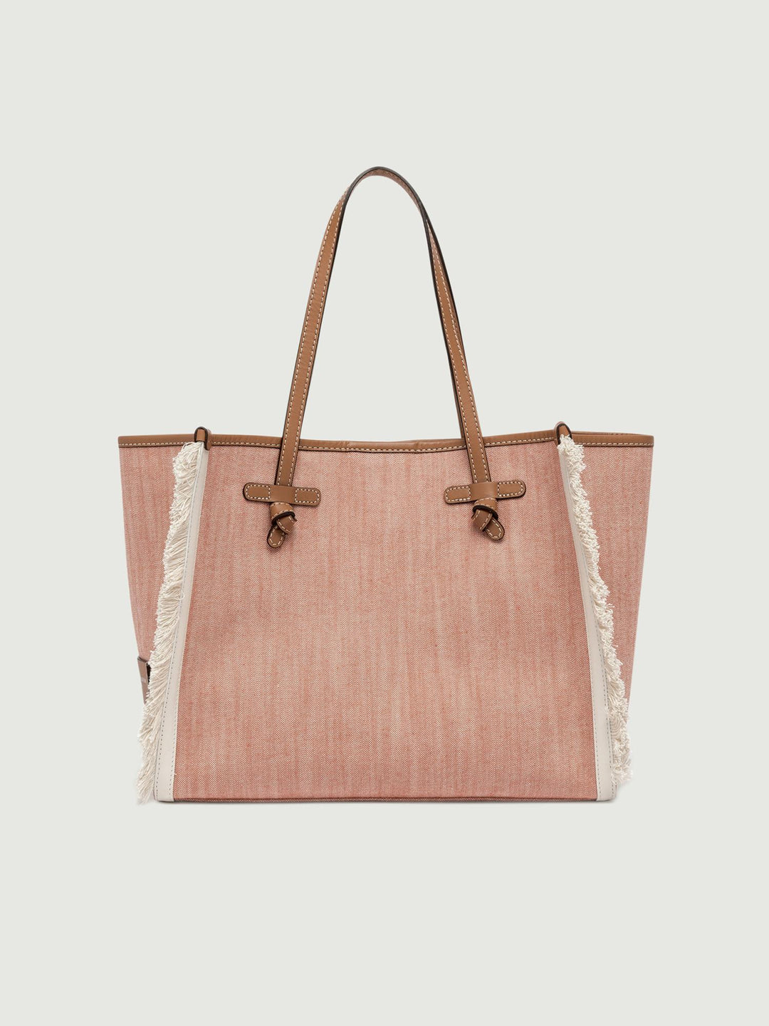 BORSA SHOPPING MARCELLA IN TESSUTO ROSA CON FRANGE BS 9060/24PE BCHJNS 667 GIANNI CHIARINI 