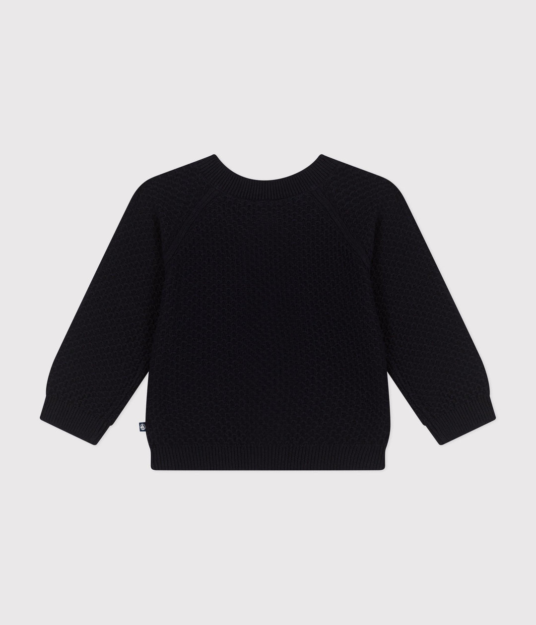 CARDIGAN IN TRICOT DI COTONE BLU BEBÈ A09K5 02 PETIT BATEAU 