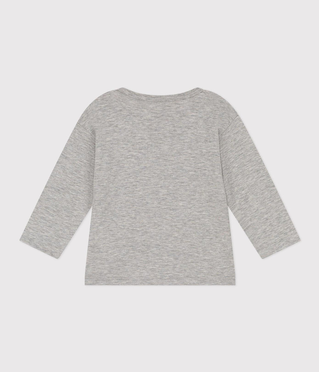 MAGLIA A MANICHE LUNGHE IN JERSEY FIAMMATO A08EZ 02 PETIT BATEAU 