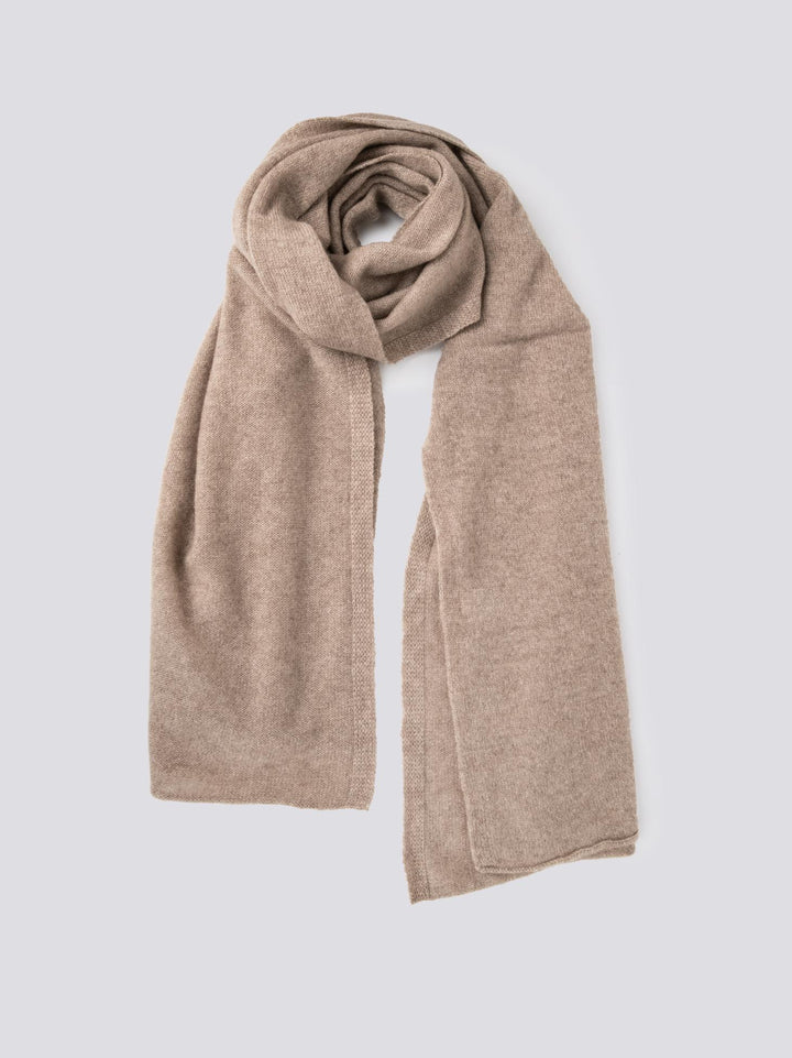 Sciarpa in cachemire beige 0102 BROWN ANDREA MORANDO 
