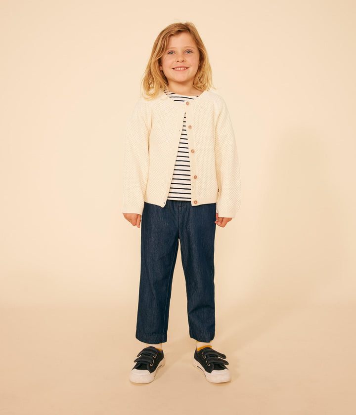 PANTALONI DRITTI IN DENIM LEGGERO BAMBINA A09ND 01 PETIT BATEAU 
