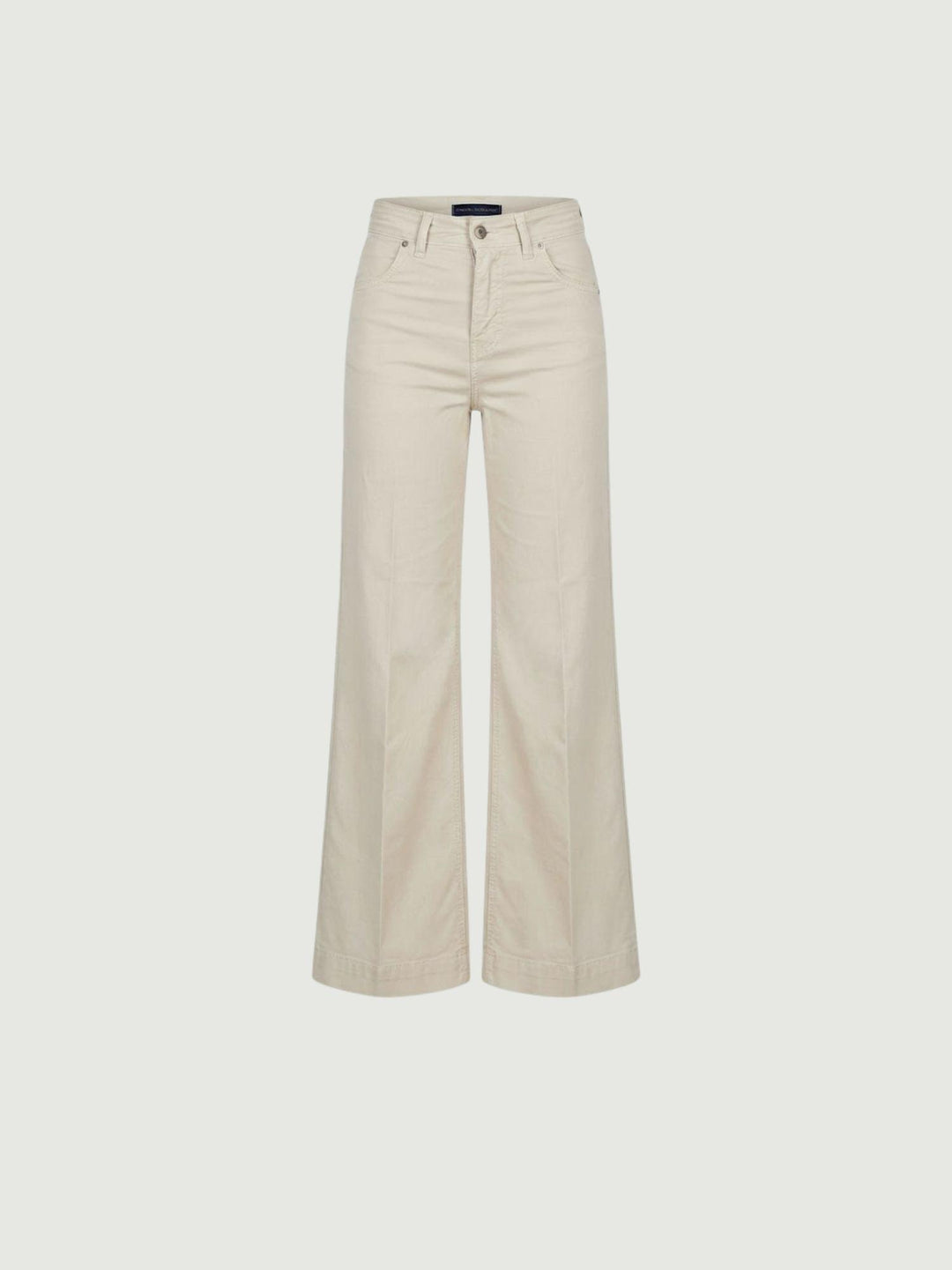 Pantaloni a palazzo in cotone beige 80534-3GB BEIGE ANDREA MORANDO 