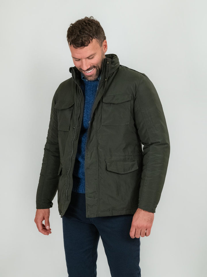 Field jacket verde militare scuro imbottita BU25W02JKPOLYT400 317 ANDREA MORANDO 