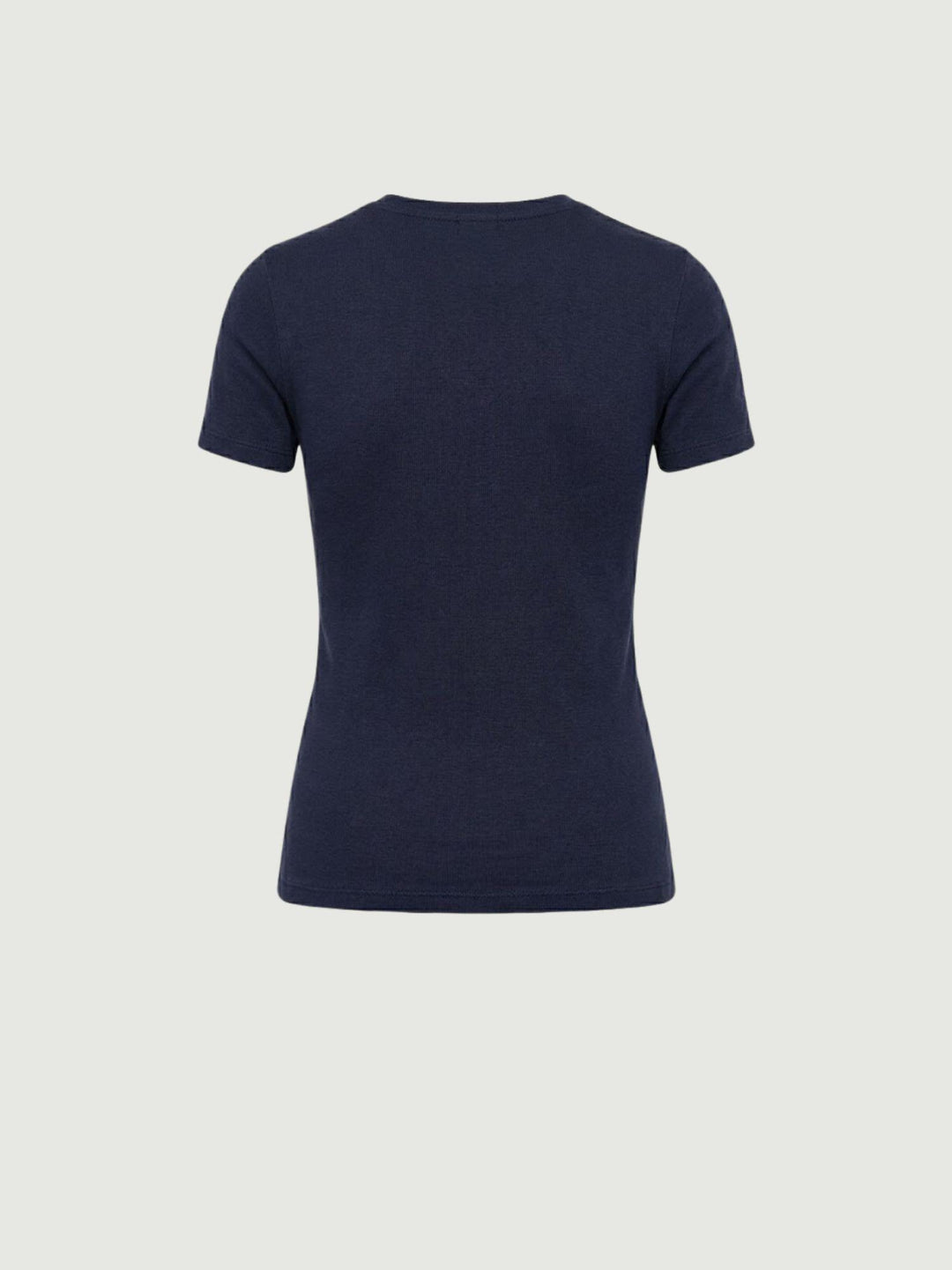 T-shirt girocollo in cotone blu 8157 BLU ANDREA MORANDO 