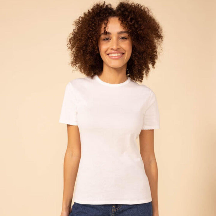 T-SHIRT BIANCA L'ICONIQUE COCOTTE IN COTONE DONNA A0A1L 01 PETIT BATEAU 