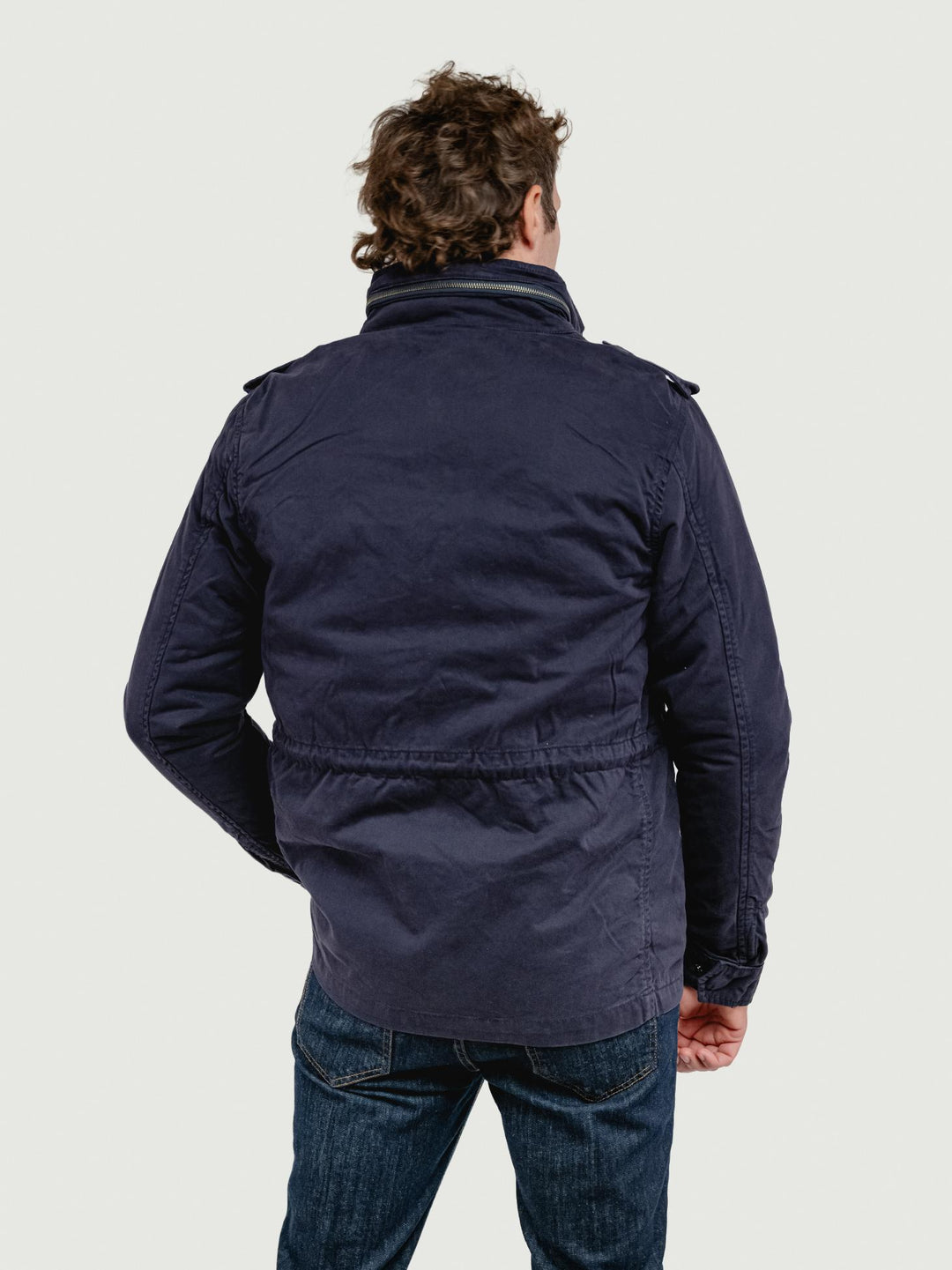 FIELD JACKET IN COTONE CON IMBOTTITURA SEPARABILE BLU NAVY BU26W04JKTWILL 200 ANDREA MORANDO 