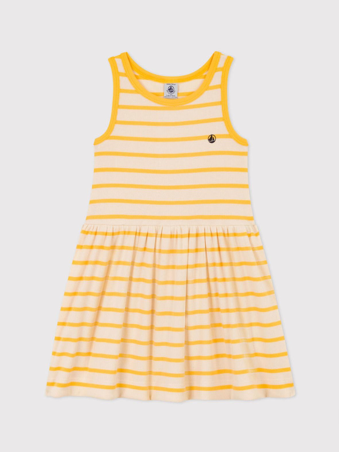 Abito smanicato in cotone bambina A07SY 01 PETIT BATEAU 