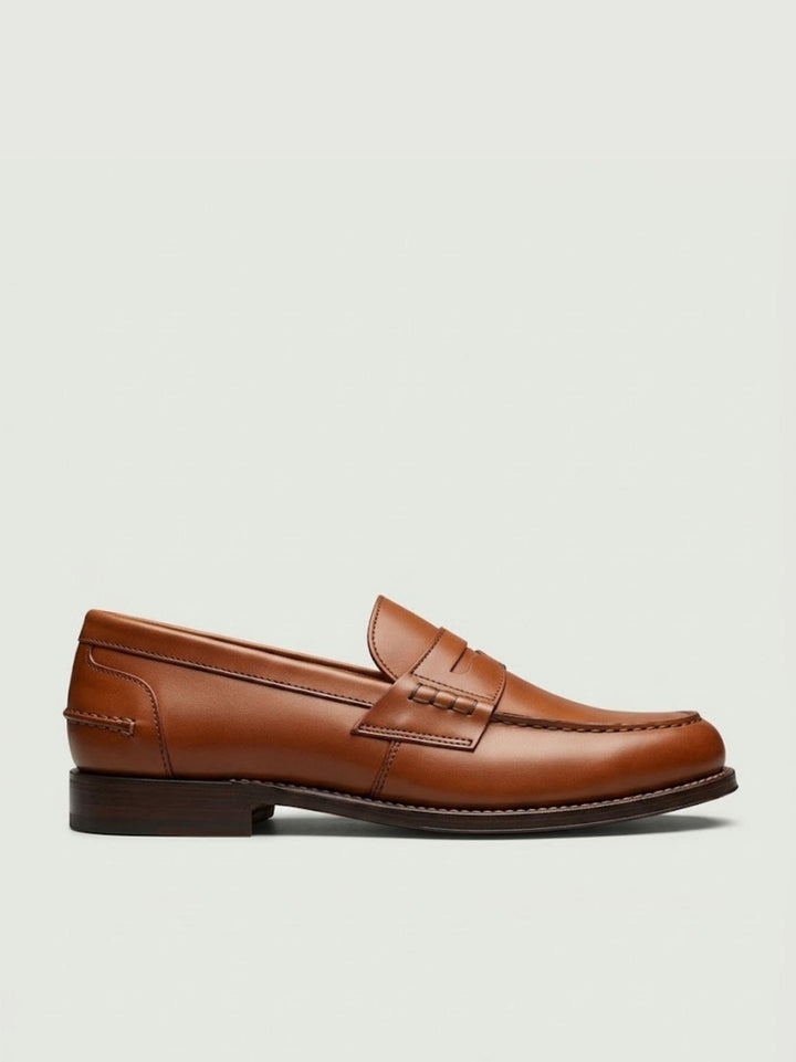 Mocassino penny in pelle color cuoio 1000 CUOIO SAXONE 