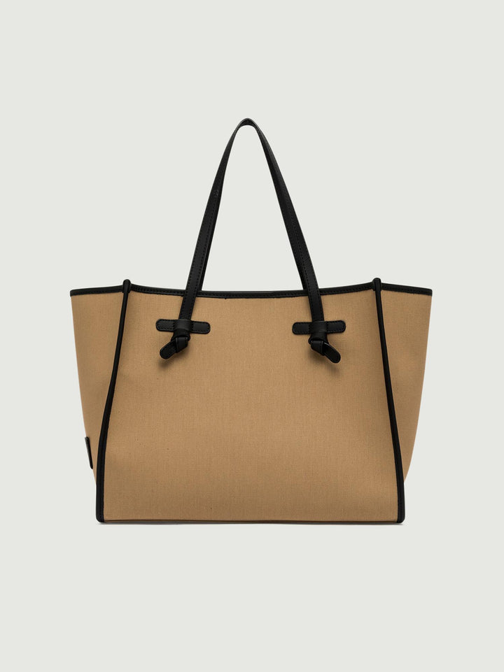 BORSA SHOPPING MARCELLA IN CANVAS COLOR CAMMELLO BS 6850/24PE CNV-SE 13408 GIANNI CHIARINI 
