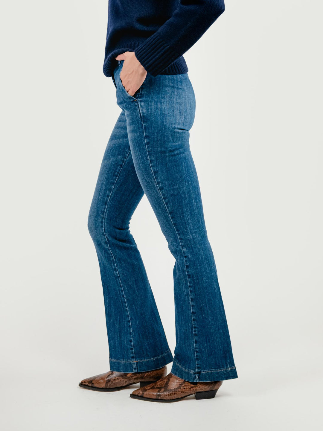 JEANS A ZAMPA LAVAGGIO MEDIO 87482CAR CRETA ANDREA MORANDO 