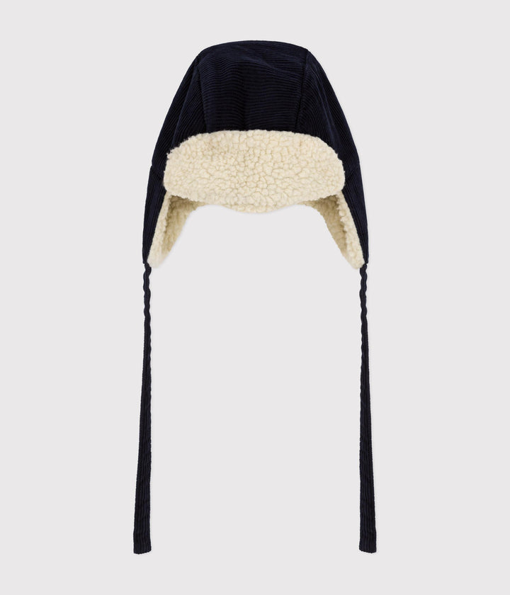 Colbacco in velluto a coste blu A0AUD 03 PETIT BATEAU 