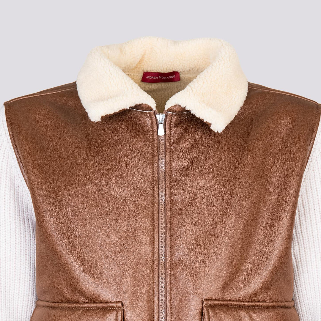 BOMBER IN LANA VERGINE E ALCANTARA 13141 400 ANDREA MORANDO 