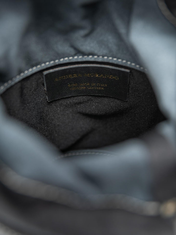SECCHIELLO KATE IN PELLE NERA KATE NERO BIMOR 