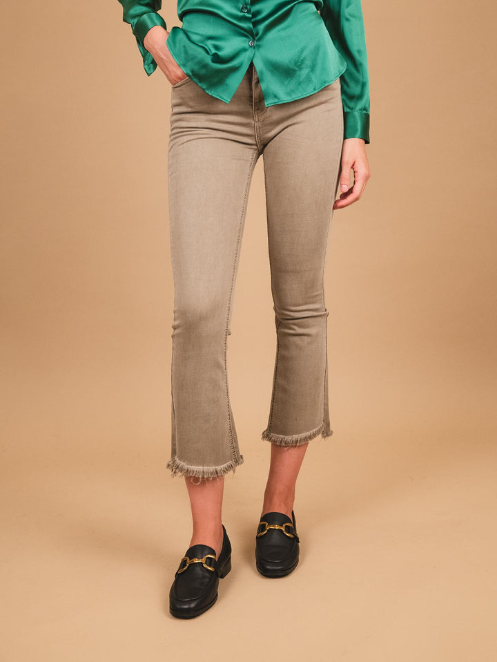 PANTALONE 5 TASCHE SFRANGIATO TORTORA 6826/26/ TORTORA ANDREA MORANDO 
