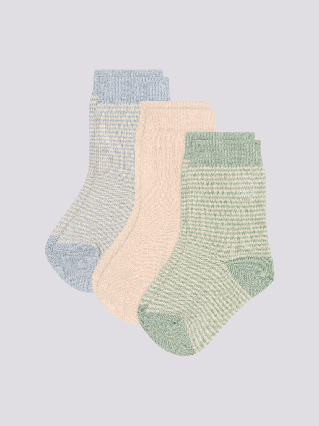 3 PAIA DI CALZINI BEBÈ IN COTONE MILLERIGHE A0A6O 01 PETIT BATEAU 