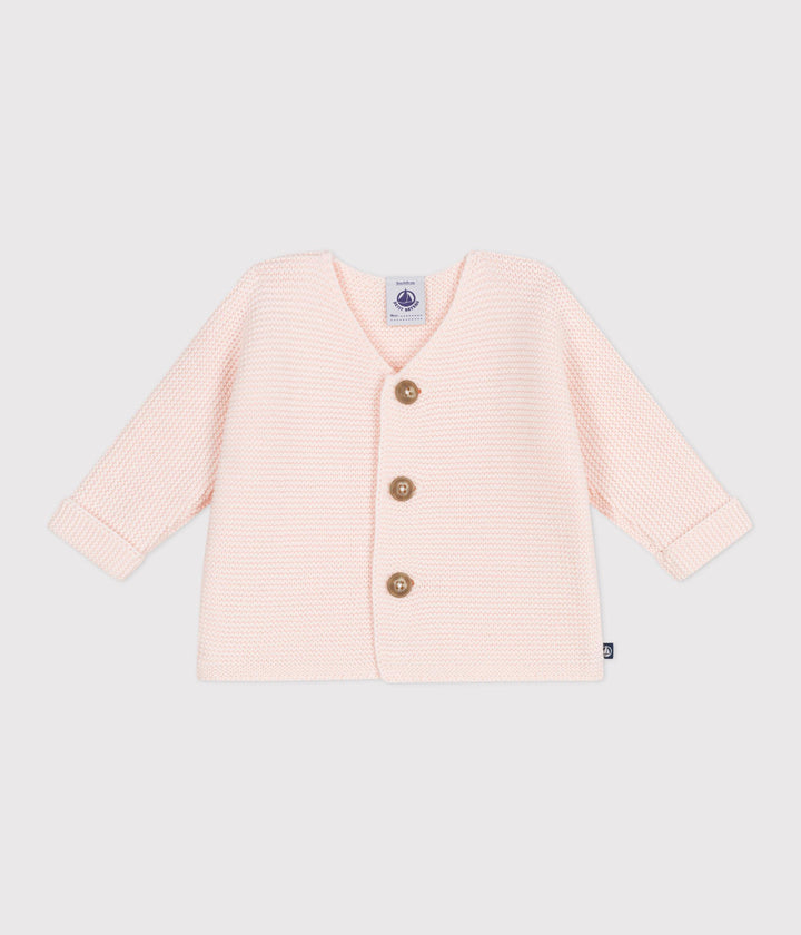 CARDIGAN in maglia di cotone neonato A0CES 02 PETIT BATEAU 